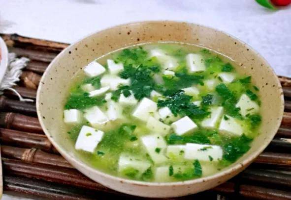 豆腐青菜玉米羹的做法