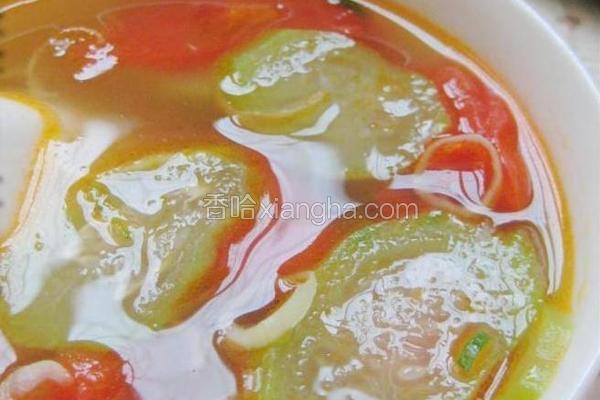 丝瓜金鱼蕃茄汤的做法