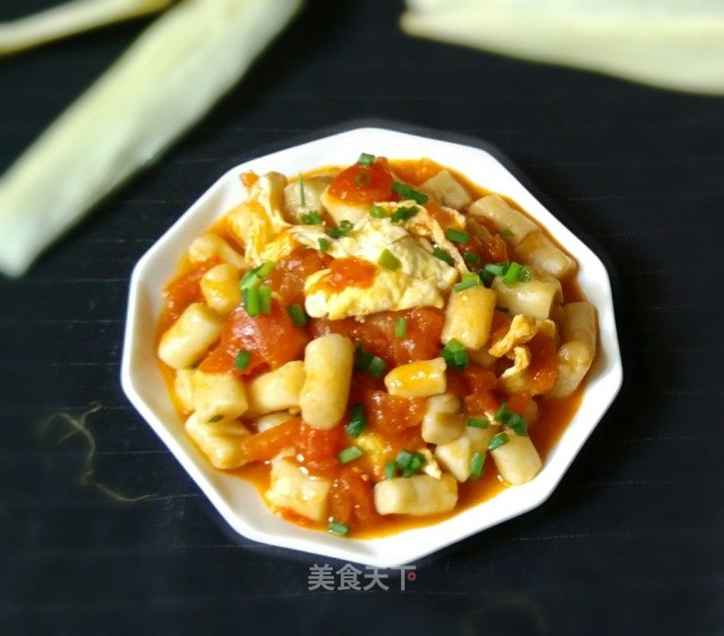 鸡蛋西红柿年糕做法