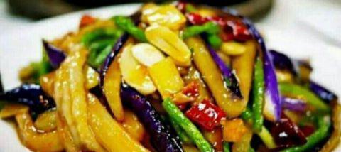 炒茄子片的做法
