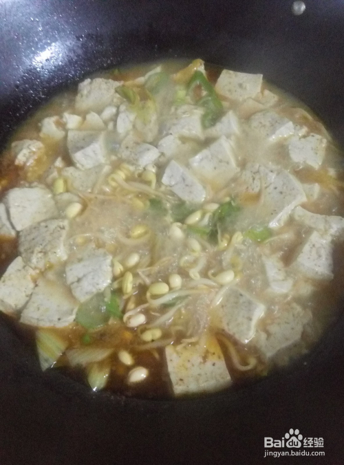 豆芽炖豆腐的家常做法