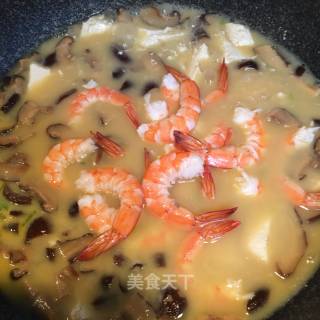 鲜虾烩豆腐的做法视频