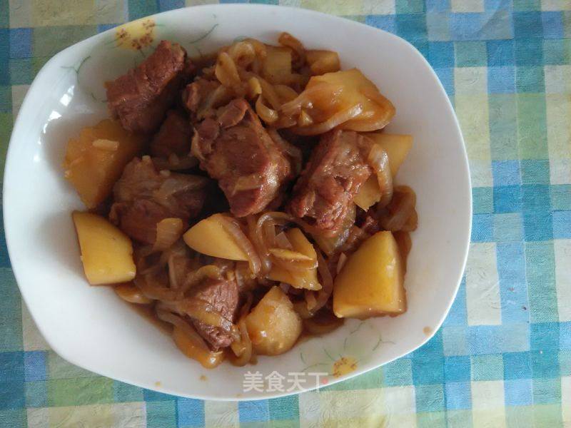 土豆糖醋烧排骨的做法