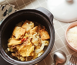 砂锅煲豆腐的做法