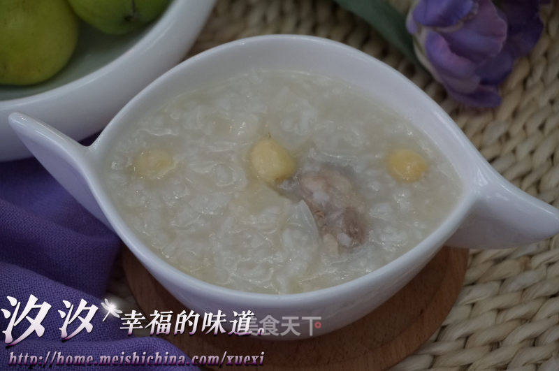 板栗莲子排骨粥的做法