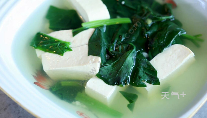豆腐跟菠菜做好吃的做法