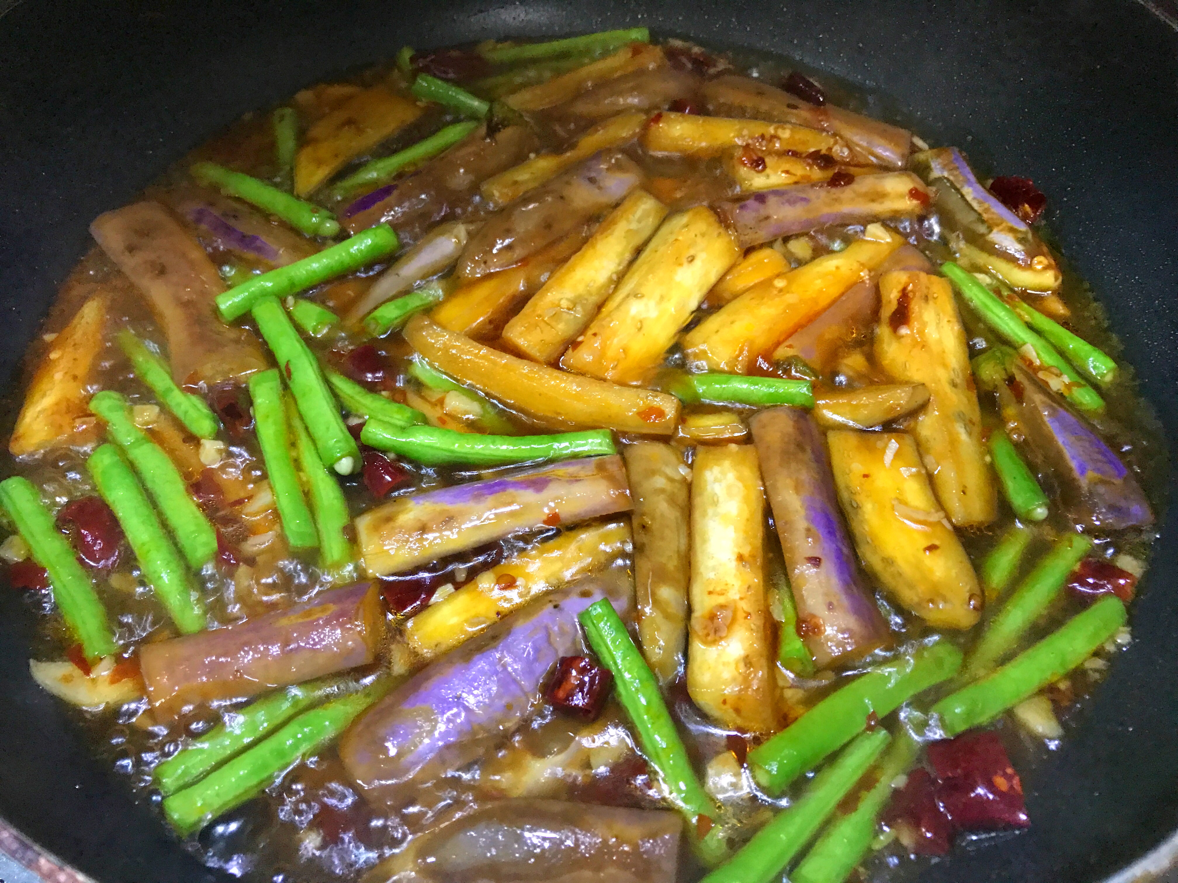 饭店四味茄条做法