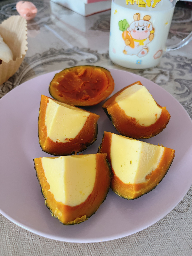 蒸南瓜做法鸡蛋牛奶
