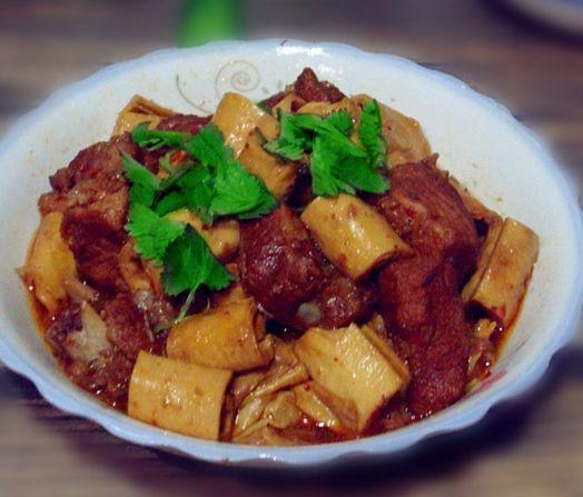 酸豆焖鸡排骨的做法视频
