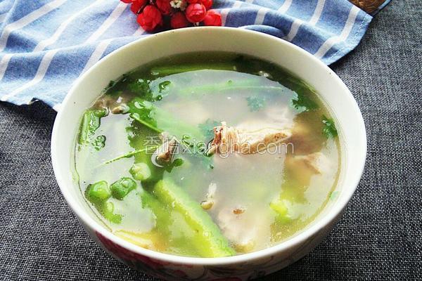 苦瓜和肉馅汤的做法