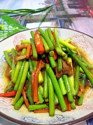 肉丝蒜苗做法