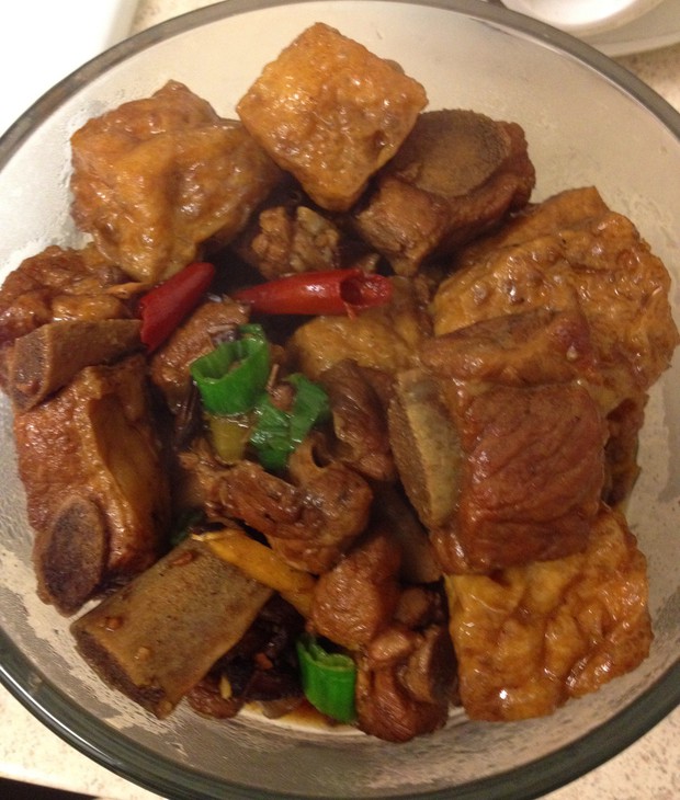 烧排骨豆子的家常做法