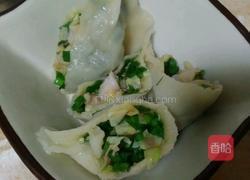 韭菜鸡蛋虾仁锅贴的做法