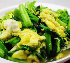 菠菜炒鸡蛋徐州做法