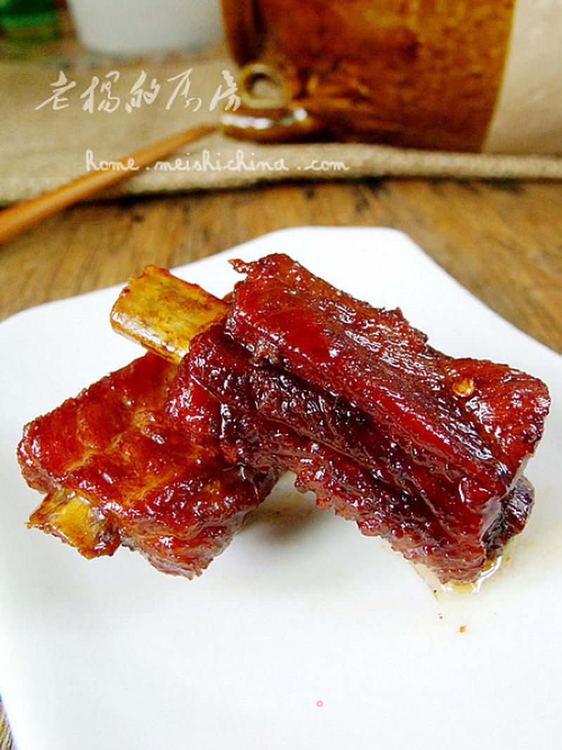 中餐摆盘红烧排骨的做法