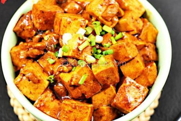 豆腐烤肉末的做法
