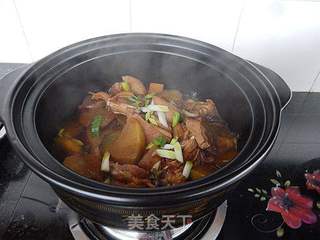 砂锅焖排骨扁豆汤的做法
