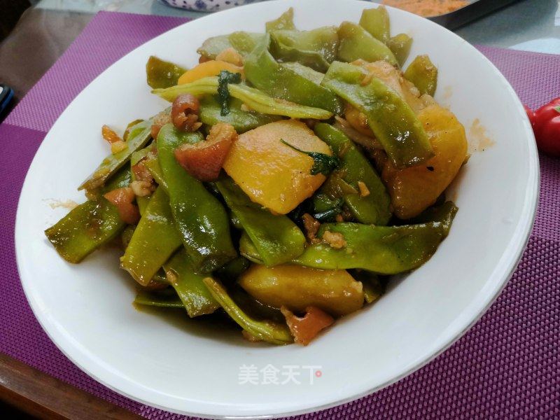 肉炖豆角土豆的做法