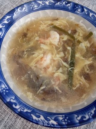 海带炖虾仁汤的做法