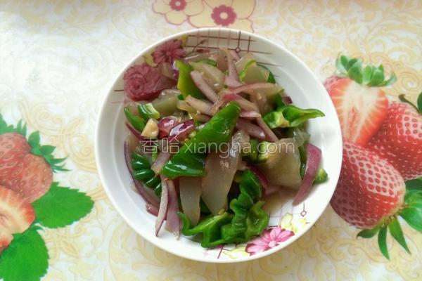 魔芋豆腐辣椒的家常做法