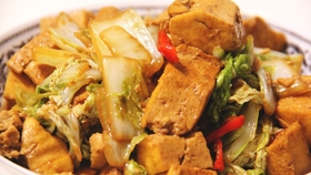 酥白菜豆腐的做法