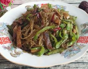 豆角炒粉条的做法