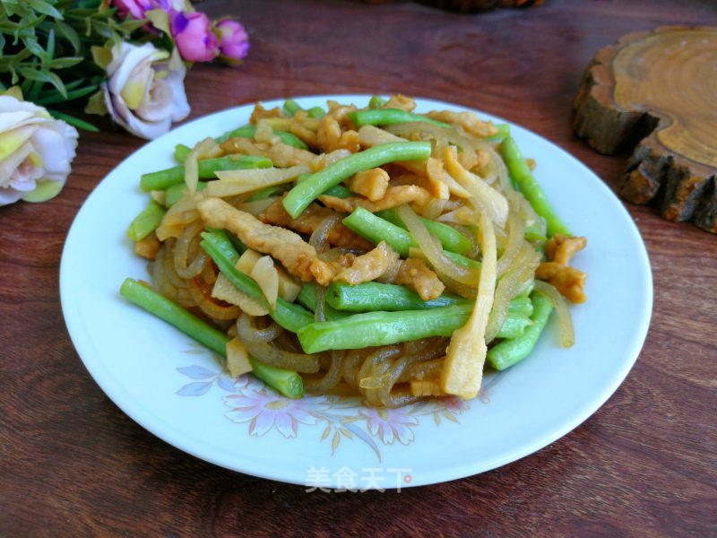 豆角炒粉条的做法