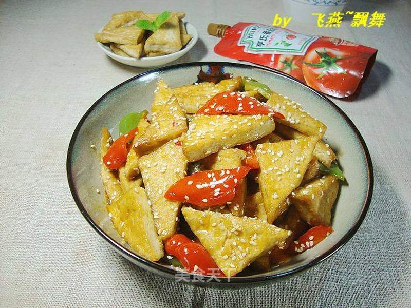 脆皮豆腐的小炒做法视频