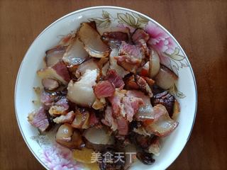 咸鸡蛋蒸腊肉做法