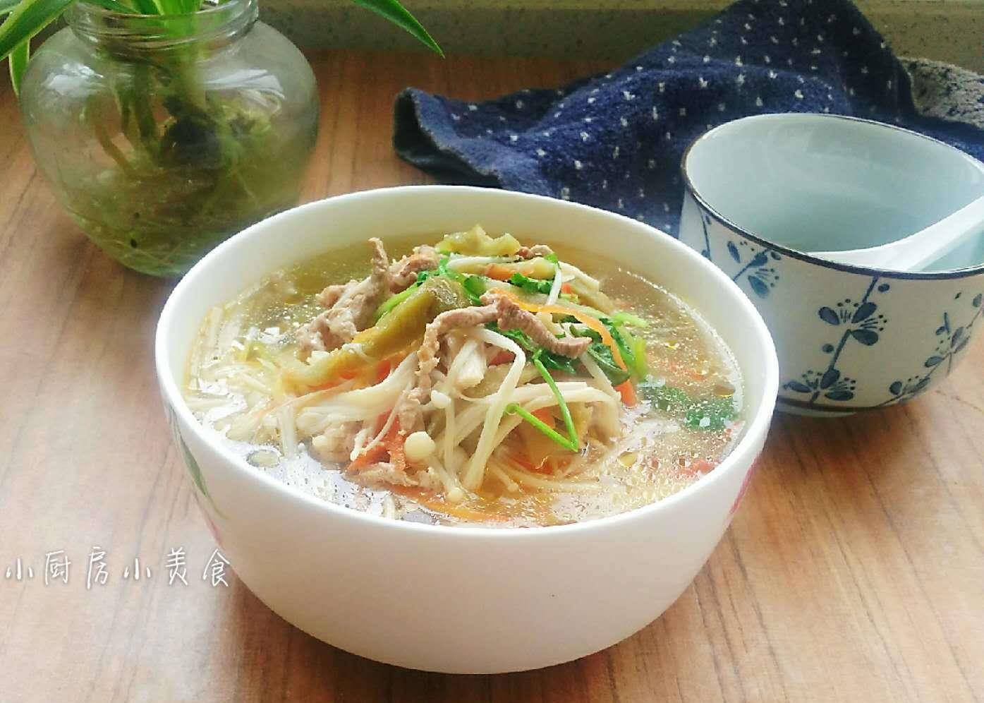 榨菜干丝汤的做法