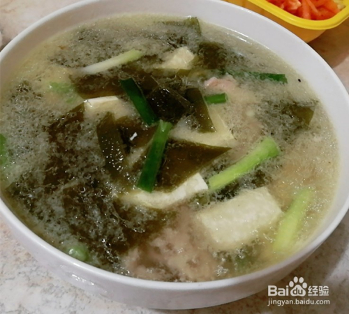 海带豆腐面条的做法
