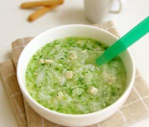 青菜豆腐粥的做法视频