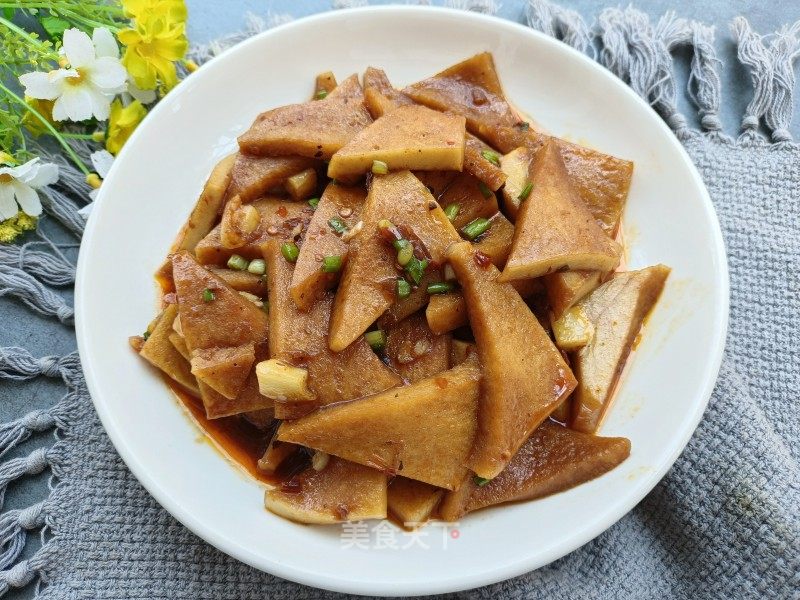 桃胶千页豆腐的做法