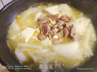 芥菜樱炖冻豆腐的做法