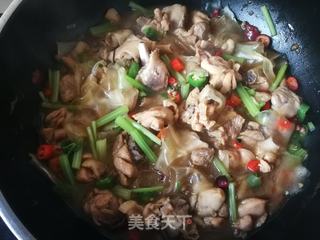 鸡肉炖粉皮的做法