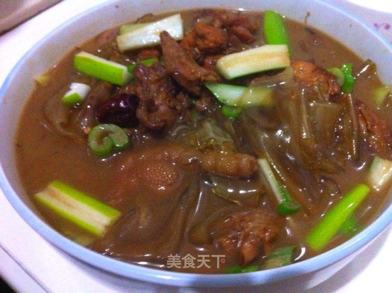 鸡肉炖粉皮的做法