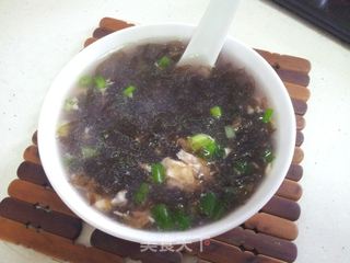 紫菜花花汤的做法