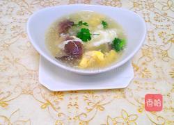圆菇鸡蛋汤做法