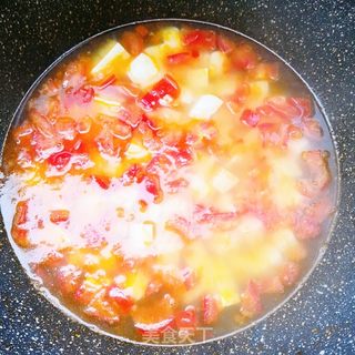 豆腐菜西红柿汤的做法