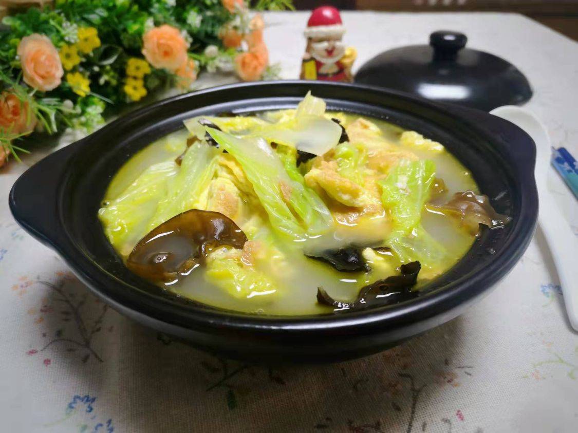 白菜鸡蛋汤家常做法