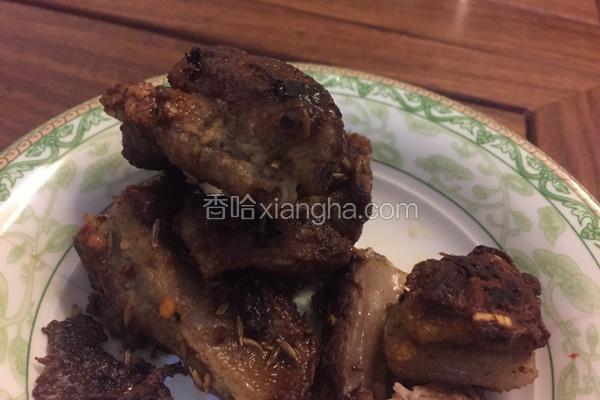 锡纸排骨烧烤的做法