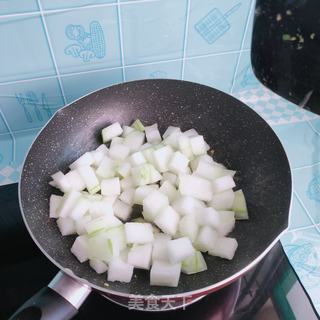 冬瓜炒鸡蛋粉条做法
