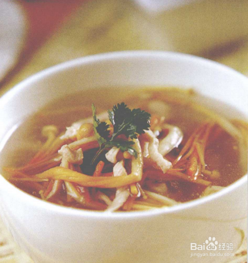 肉丝汤的做法河南