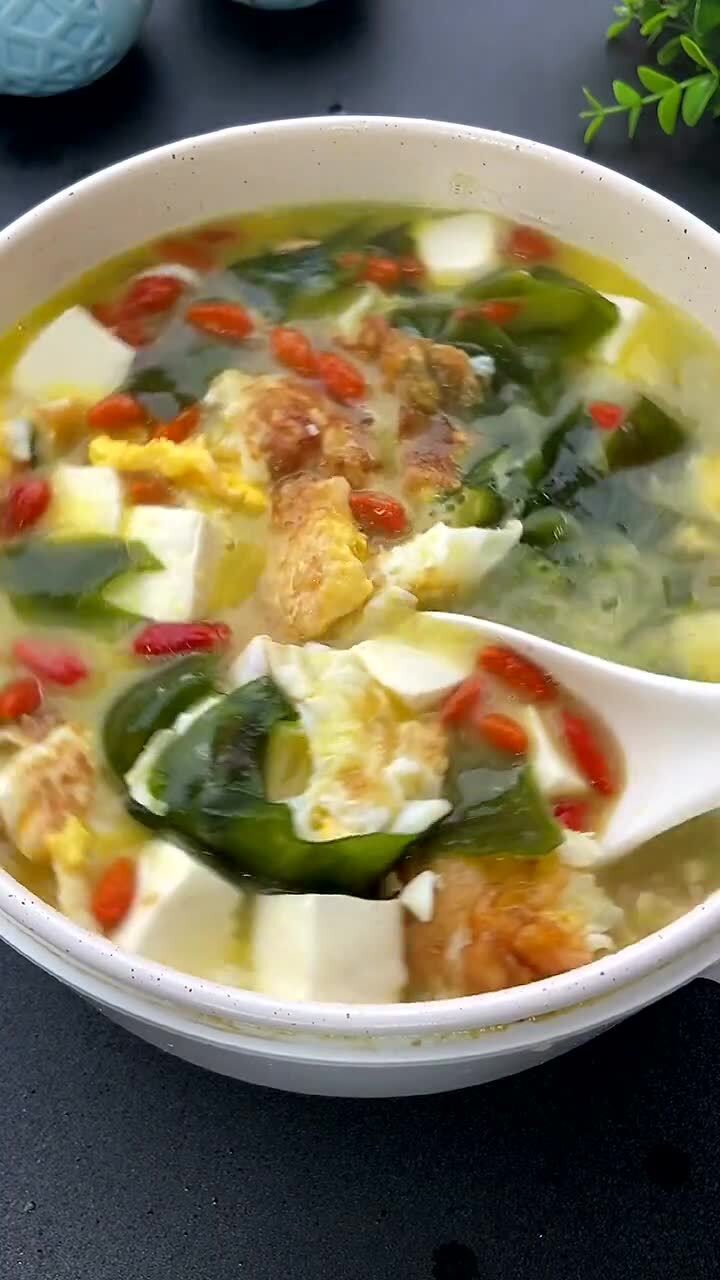 鸡蛋裙带汤做法