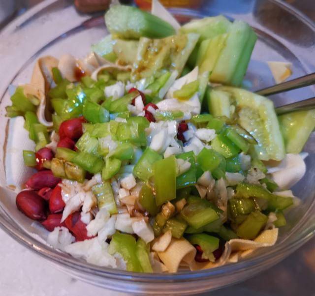 拌鲜族干豆腐的做法