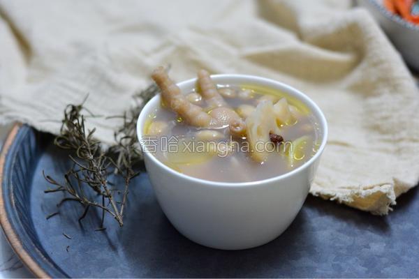 白醋鸡爪汤的做法