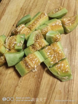 甜瓜鸡蛋炒粉丝的做法