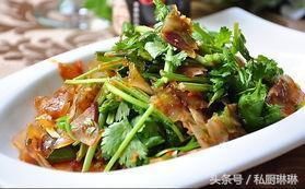 牛筋香菜做法