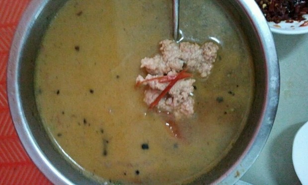 肉末川汤的做法