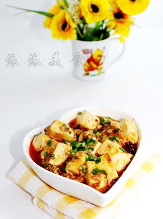 大肉末豆腐的做法
